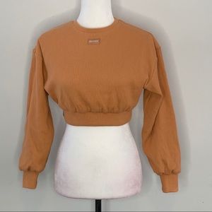 NEW! Bo+Tee mustard crop top